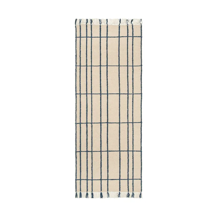 Sen matta - Parchment-indigo, 80x200 cm - Ferm Living