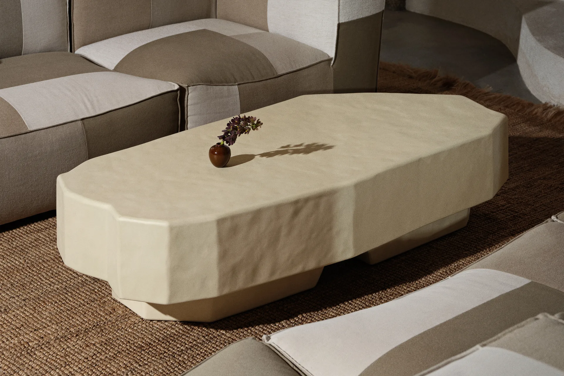 Staffa soffbord 163,5x82,4 cm, Ivory Ferm Living