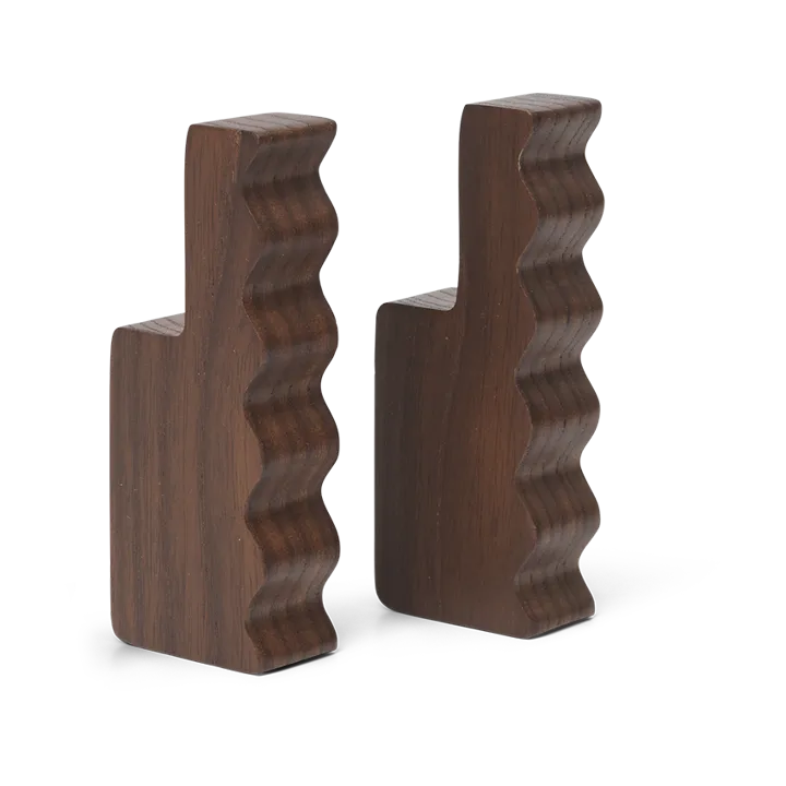 Unda krok 2-pack - Dark Brown - Ferm Living