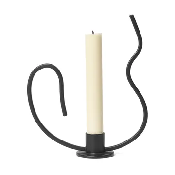 Valse ljusstake low - Black - Ferm Living