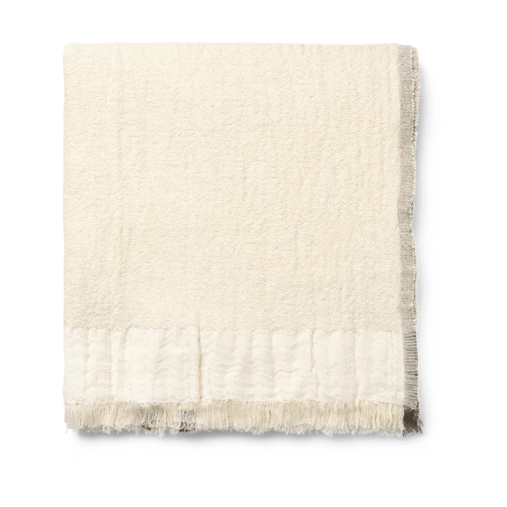 Weaver pläd 120x170 cm - Off-white - Ferm Living