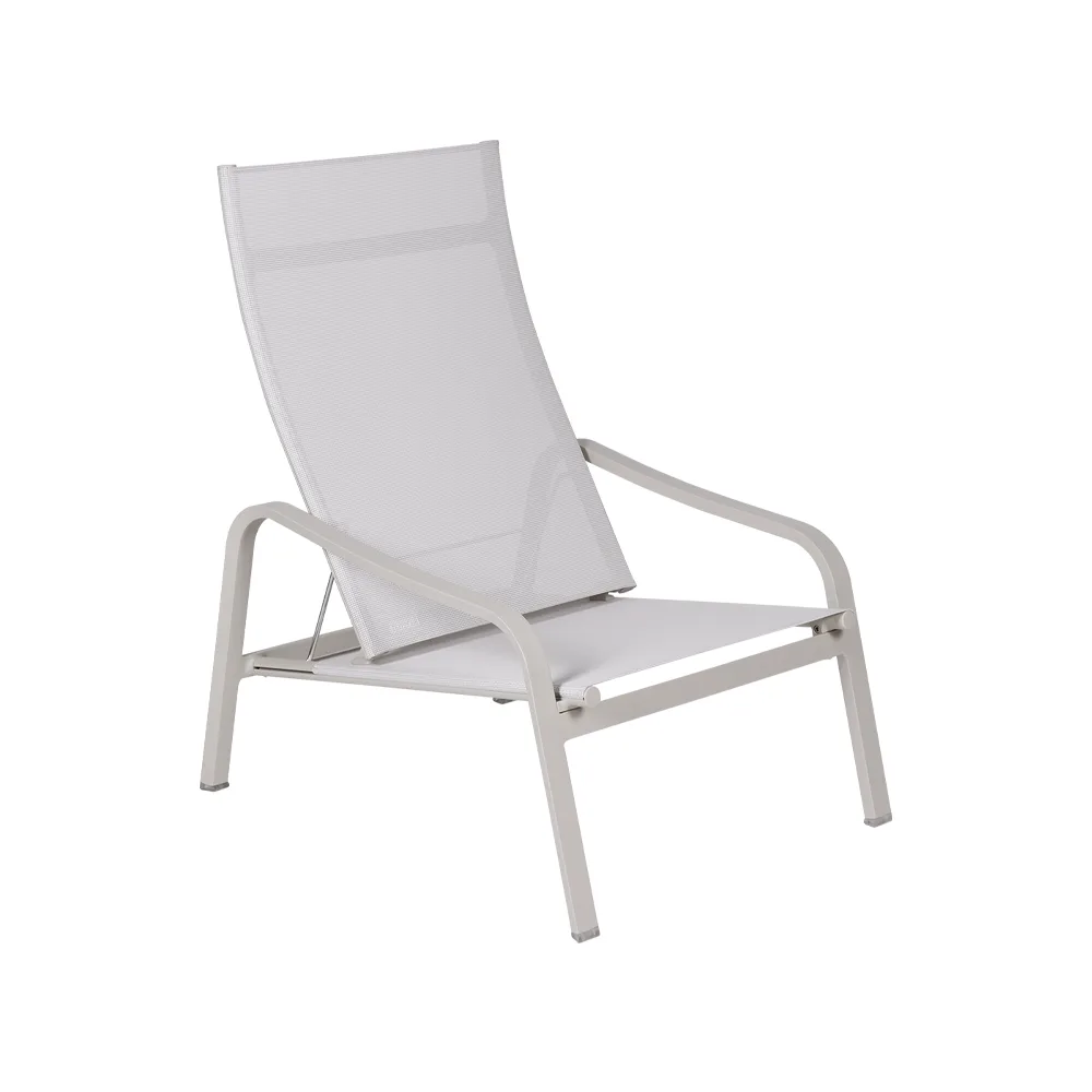 Alize karmstol låg, Clay grey (grå) (grå) Fermob