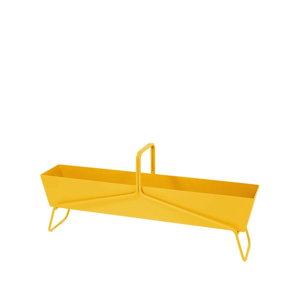 Basket long planteringsbox, Honey (gul) Fermob