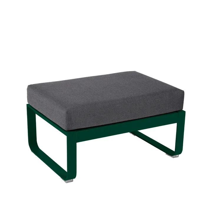 Bellevie 1-sits fotpall - Cedar green (grön), graphite grey dyna - Fermob