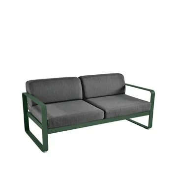 Bellevie 2-sits soffa - Cedar green (grön), graphite grey dyna - Fermob