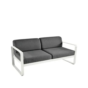 Bellevie 2-sits soffa - Clay grey (grå), graphite grey dyna - Fermob