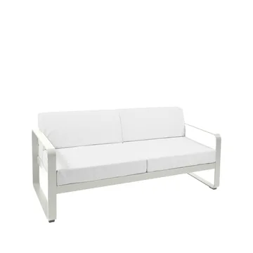 Bellevie 2-sits soffa - Clay grey (grå), off-white dyna - Fermob