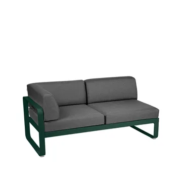 Bellevie Corner modulsoffa - 2-sits Cedar green (grön)-graphite grey dyna-vänster - Fermob