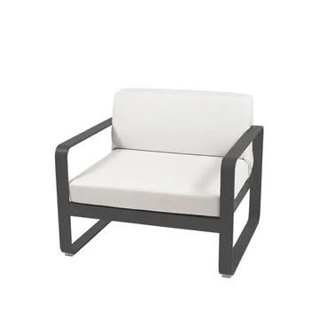 Bellevie fåtölj - Anthracite (grå), off-white dyna - Fermob