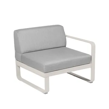 Bellevie Right modulsoffa - Clay grey (grå), flannel grey dyna, 1-sits - Fermob