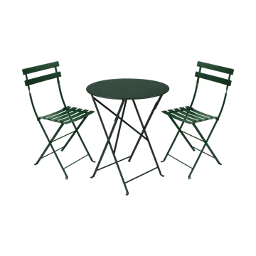 Bistro matgrupp 2 stolar Ø60 cm cedar green - Fermob
