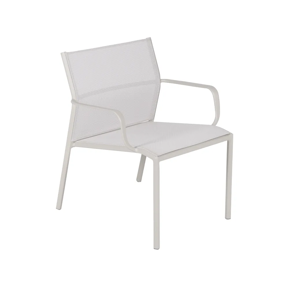 Cadiz karmstol låg, Clay grey (grå) Fermob
