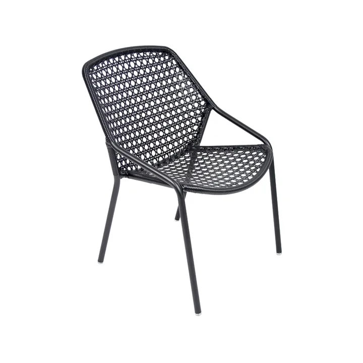 Croisette karmstol - Liquorice (svart) - Fermob