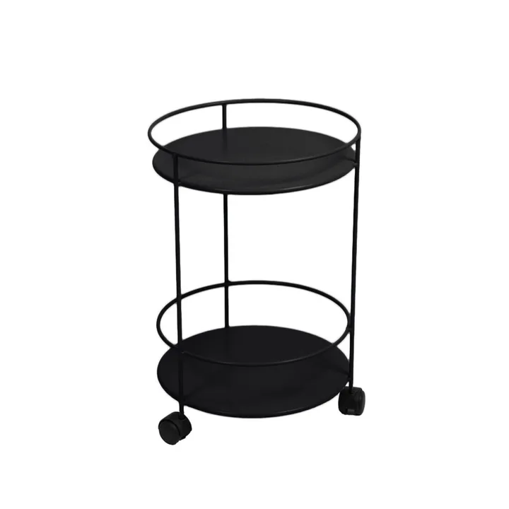 Guinguette sidobord med hjul - Liquorice (svart) - Fermob
