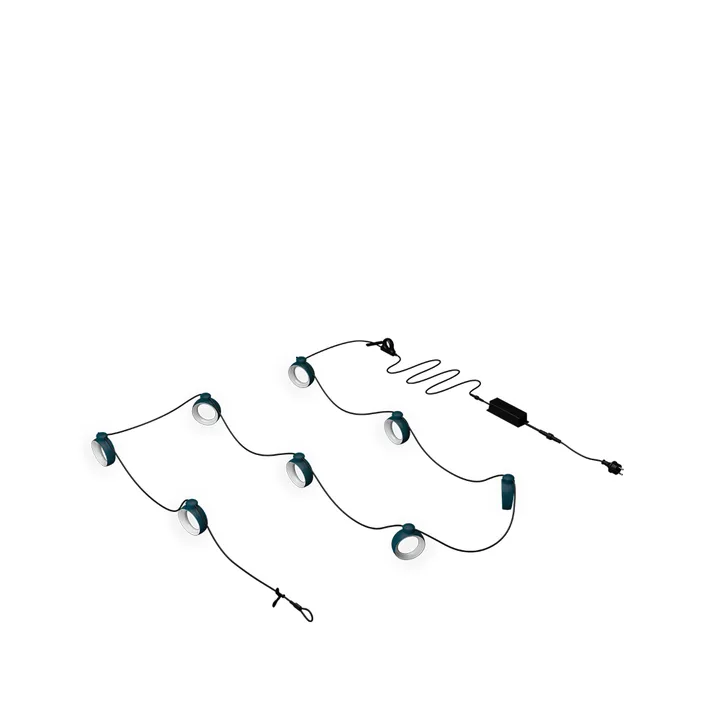 Hoop ljusslinga 12 m - Acapulco blue (blå) - Fermob
