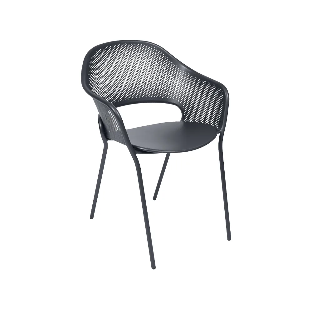 Kate karmstol, Anthracite (grå) Fermob