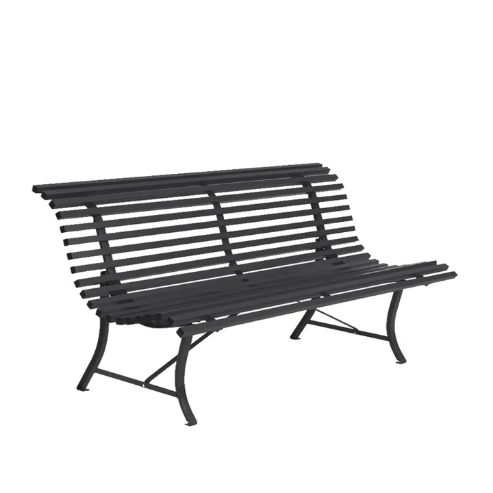 Louisiane bänk 200 cm - Anthracite (grå) - Fermob