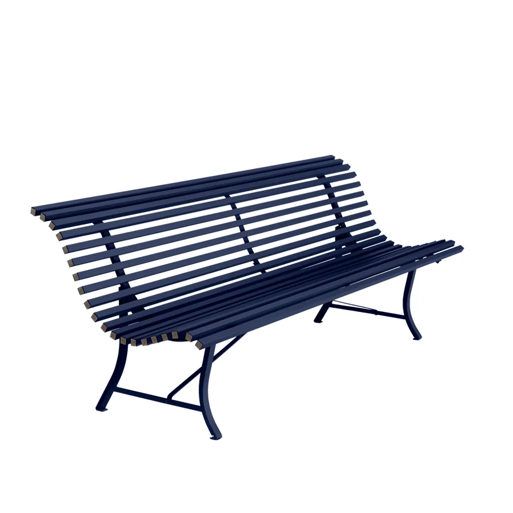 Louisiane bänk 200 cm, Deep blue (blå) Fermob