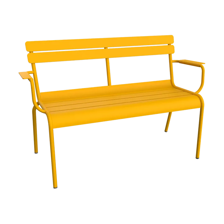 Luxembourg soffa med armstöd 131x55,5x86 cm - Honey (gul) - Fermob