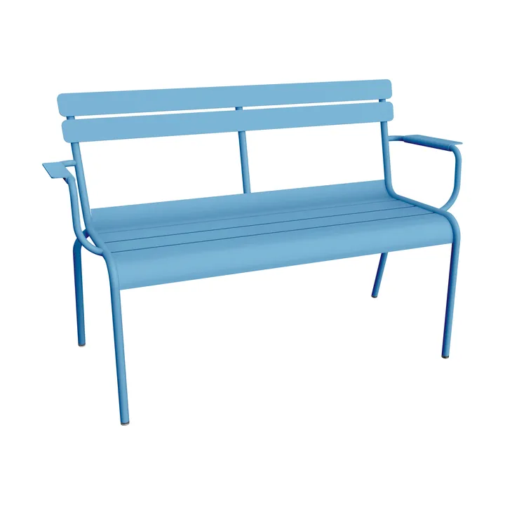 Luxembourg soffa med armstöd 131x55,5x86 cm - Maya blue (blå) - Fermob