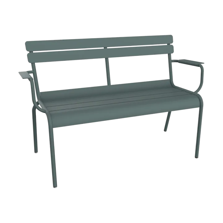 Luxembourg soffa med armstöd 131x55,5x86 cm - Storm grey (grå) - Fermob