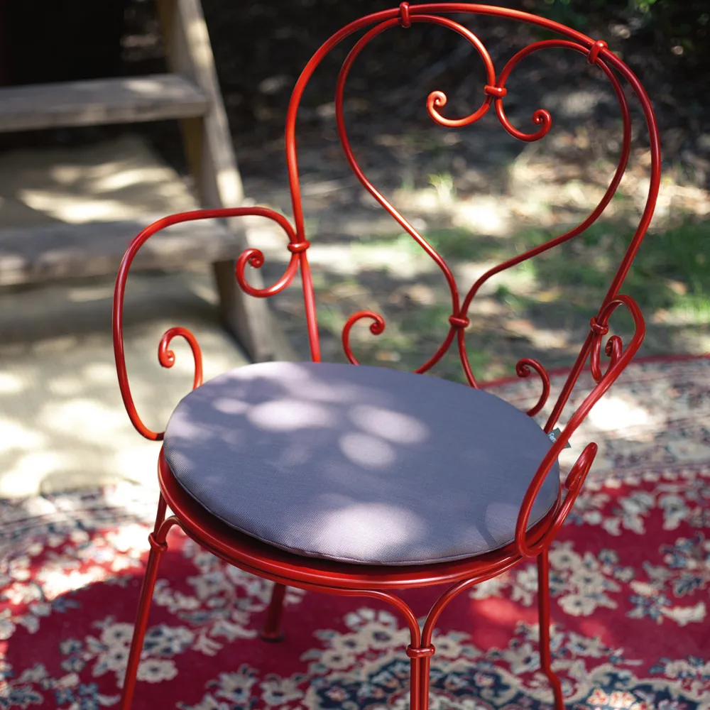 Outdoor Cushion Ø43 cm karmstolsdyna, Beige Fermob