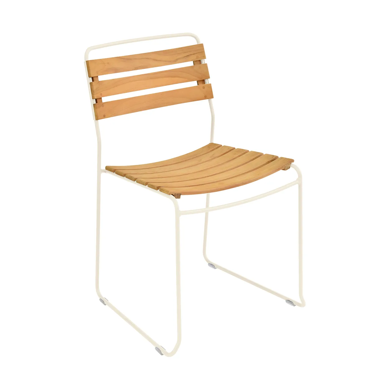 Surprising Teak stol, Latte beige (beige) Fermob