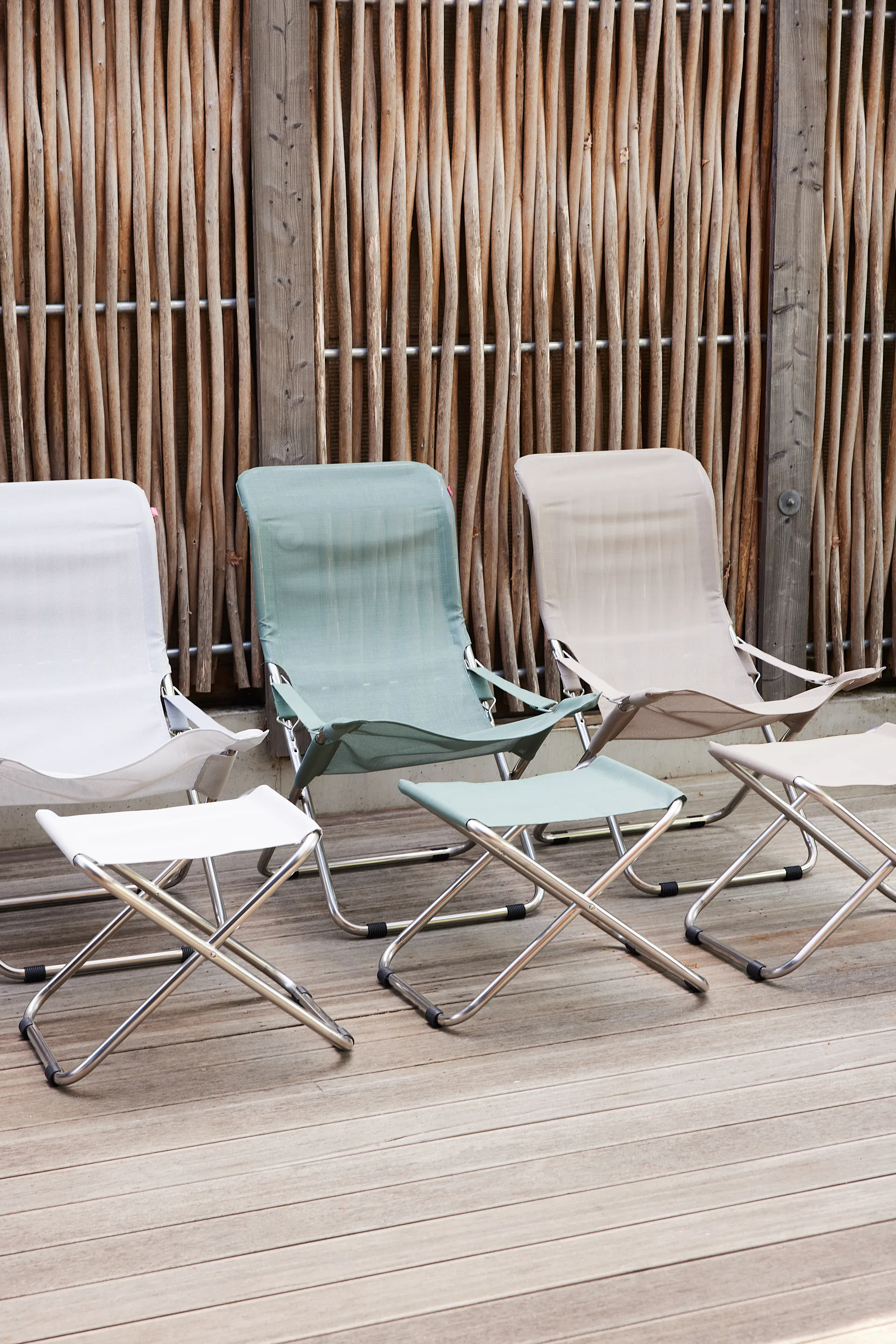 Fiesta solstol, White-beige Fiam