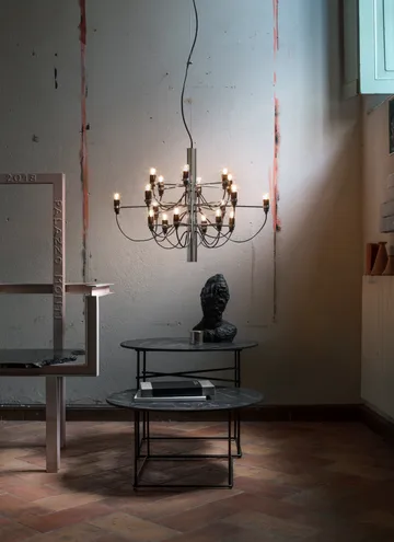 2097 Sarfatti ljuskrona - Krom 18 lampor - Flos