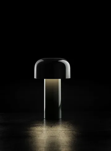 Bellhop bordslampa portabel - Glossy black, IP54 (inom/utomhus) - Flos