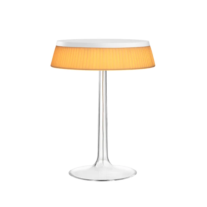 Bon Jour T bordslampa - White-soft tyg skärm - Flos