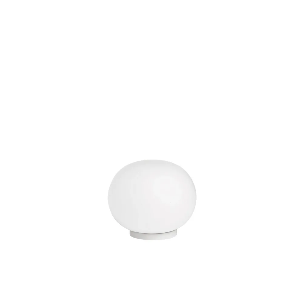 Glo-Ball Mini T bordslampa, Vitt opalglas Flos