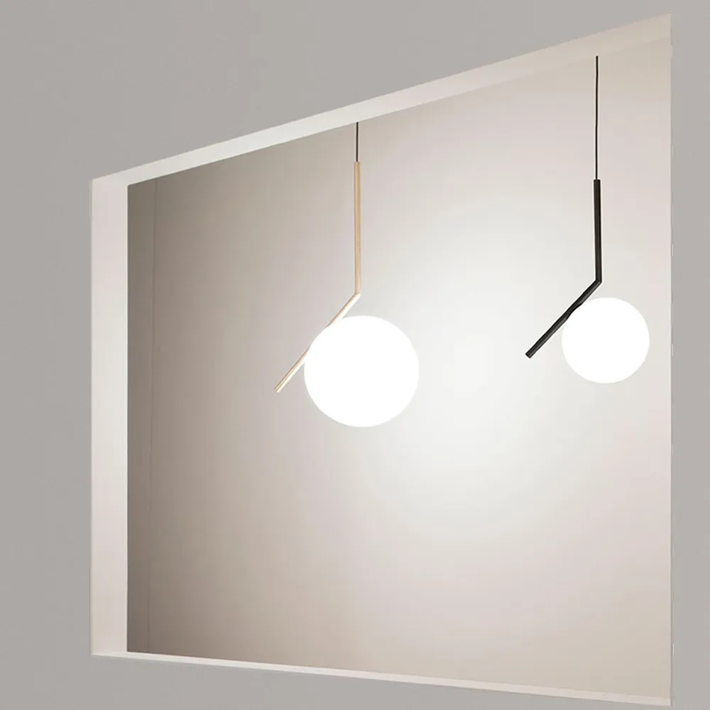 IC lights S1 pendel, Krom-opal Flos