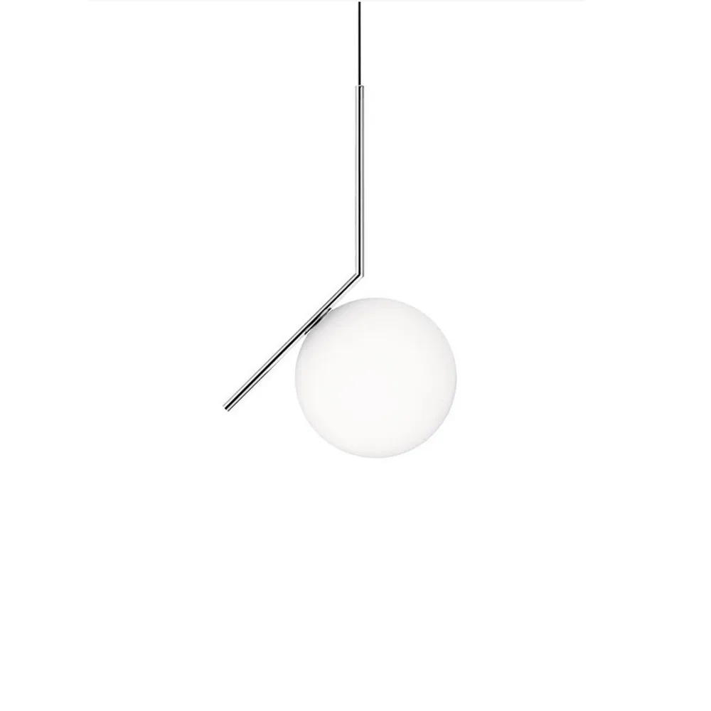 IC lights S1 pendel, Krom-opal Flos