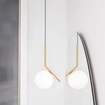 IC lights S2 pendel - Krom-opal - Flos