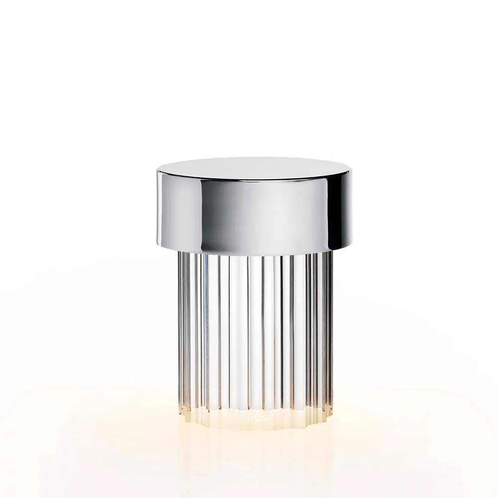 Last Order Fluted IP55 bordslampa, Rostfritt stål Flos