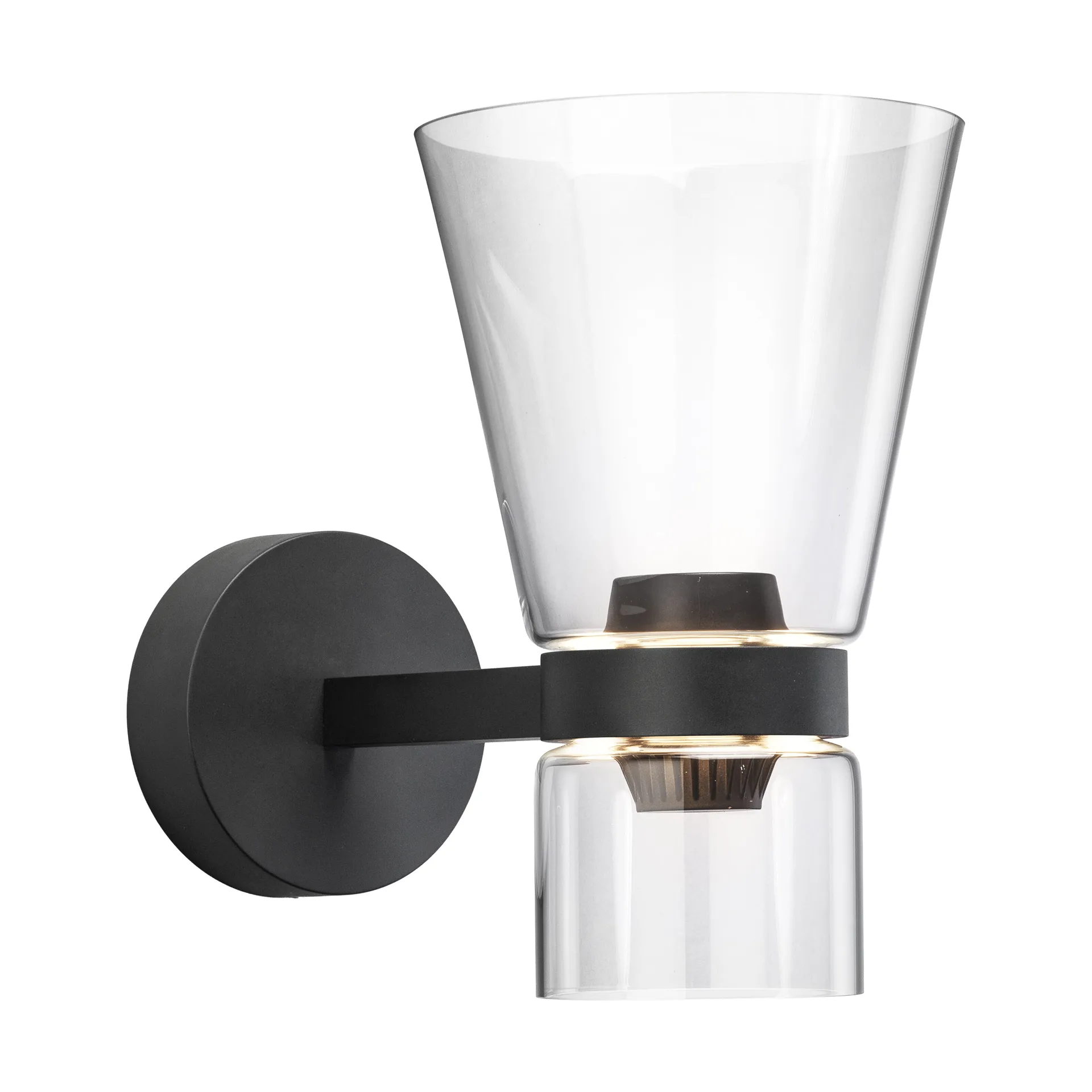 Nocturne Cone vägglampa - Svart Flos
