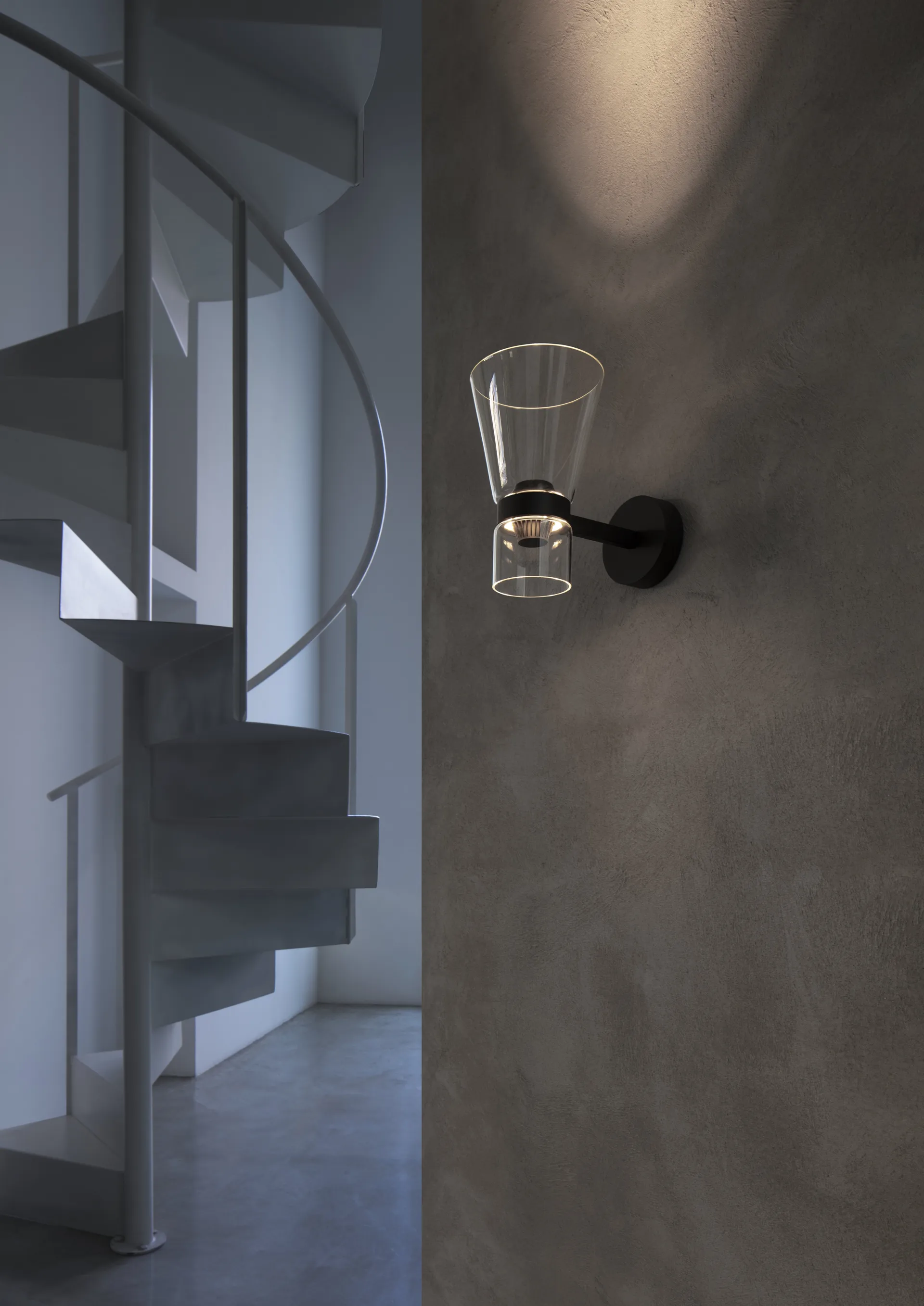 Nocturne Cone vägglampa - Svart Flos