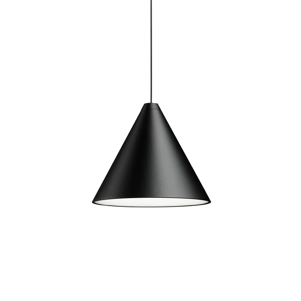 String Light Cone pendel, Svart, 12 m kabel Flos