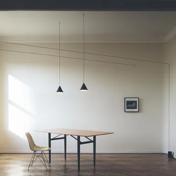String Light Cone pendel - Svart, 12 m kabel - Flos