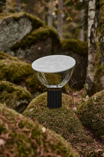 Taccia Small bordslampa LED 48,5 cm - Svart-glaskupa - Flos