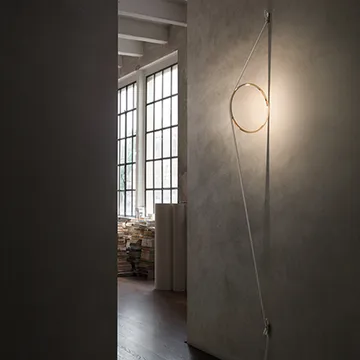 Wirering vägglampa - Rosa-grå - Flos