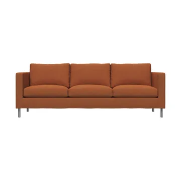 Alex 3-sits soffa - Tyg Hiro Rustred-aluminiumben - Fogia