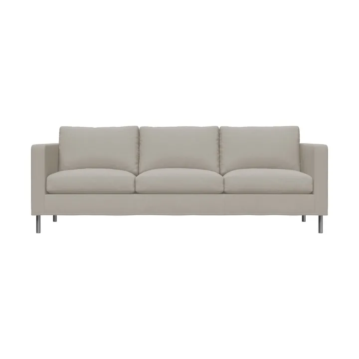 Alex 3-sits soffa - Tyg Hiro Sand-aluminiumben - Fogia