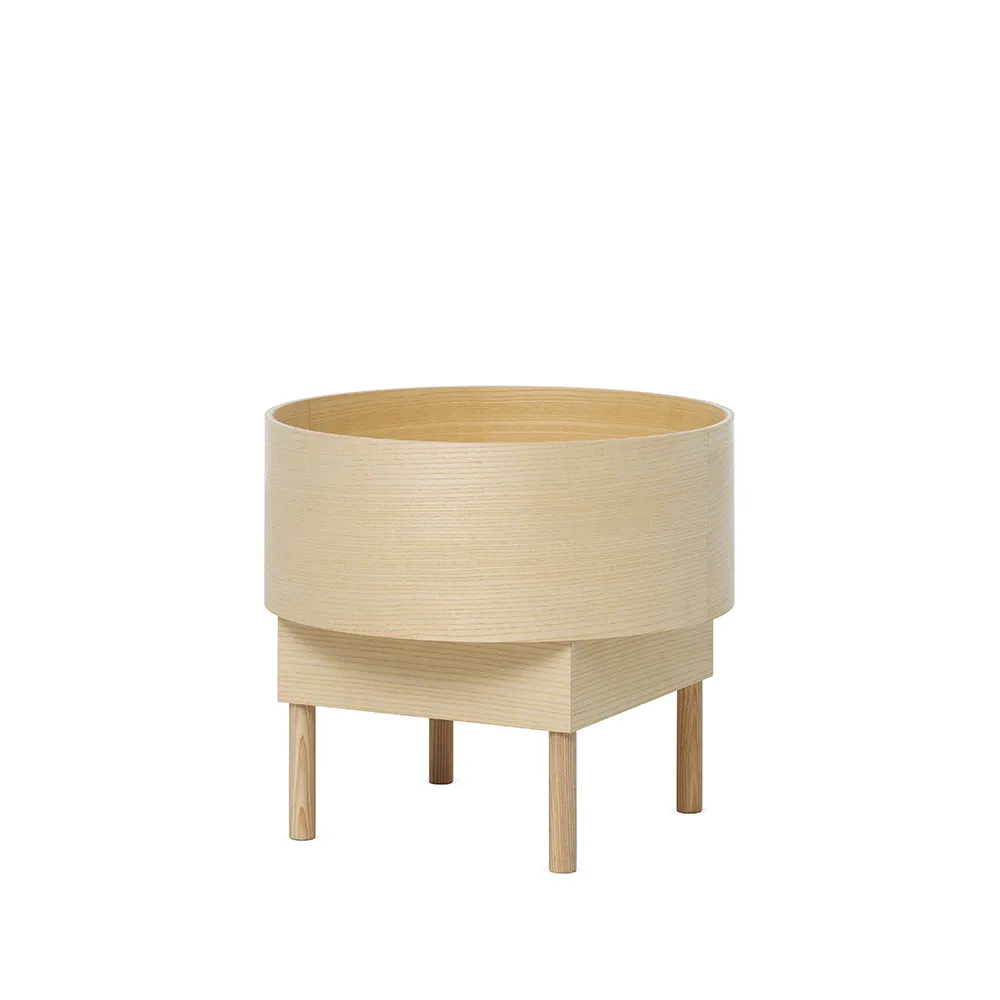 Bowl soffbord, Ask naturlack-small Fogia