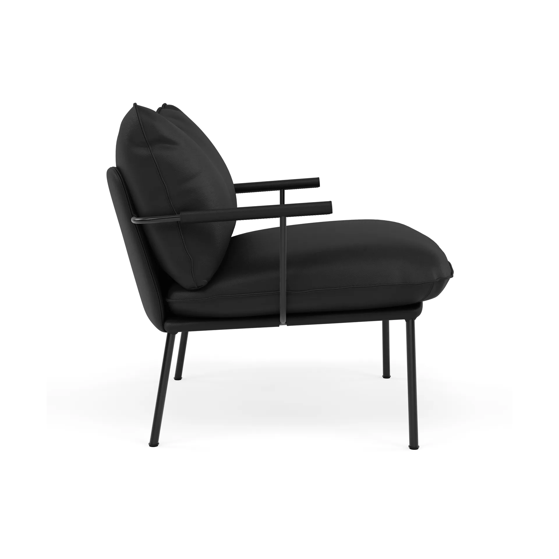 Pico fåtölj, Elmosoft 99999-RAL 9005 Fogia