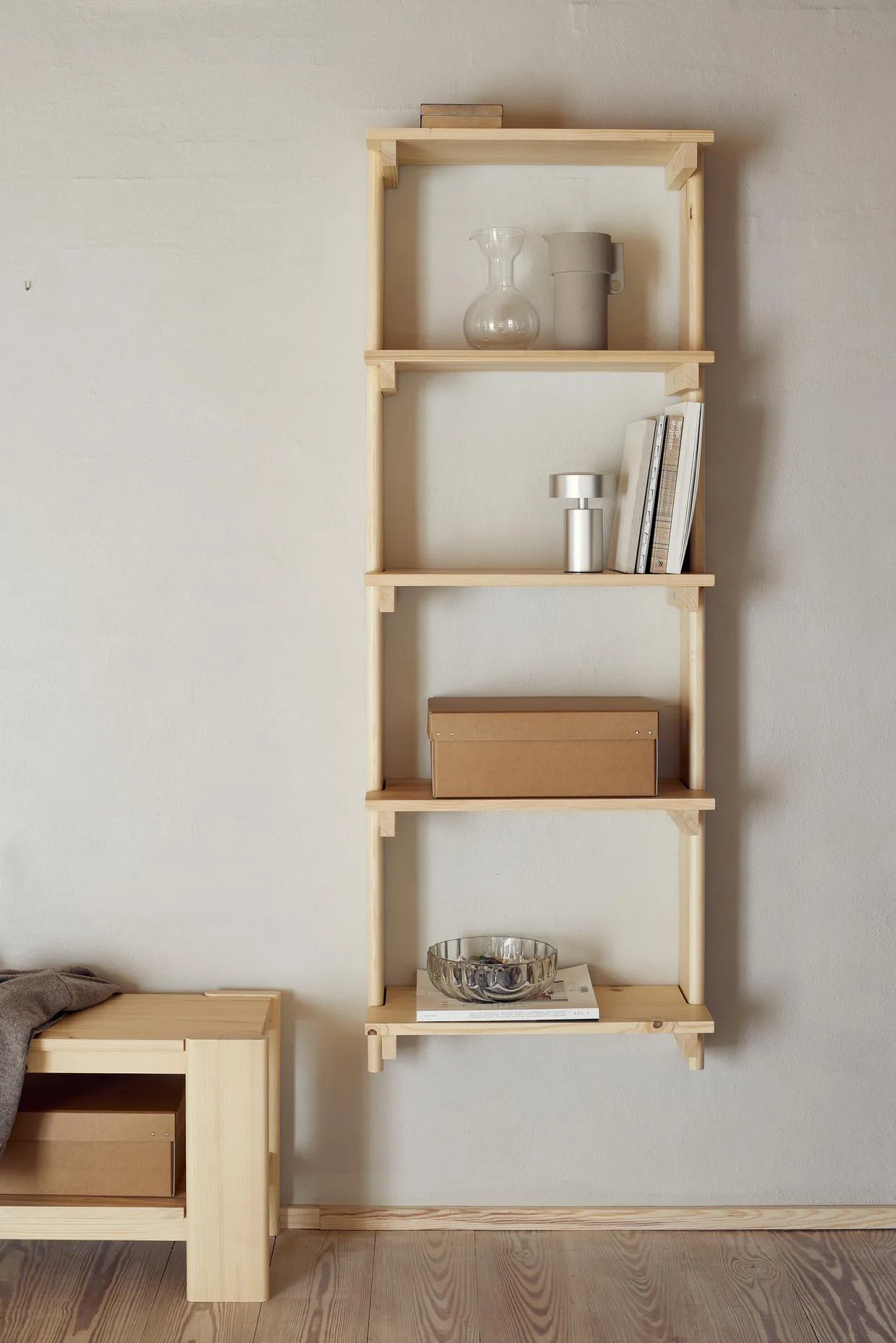 Beam bänk, Furu, 112 cm Form & Refine