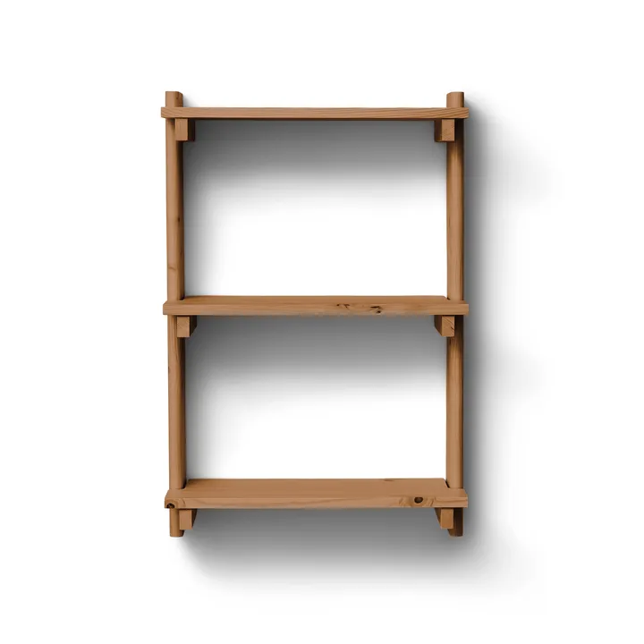Beam Shelf vägghylla - Deep brown pine, 60x90,5x25 cm - Form & Refine