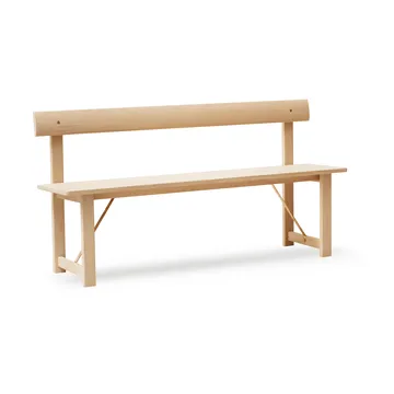 Position bänk 155 cm - Vit ek-mässing - Form & Refine