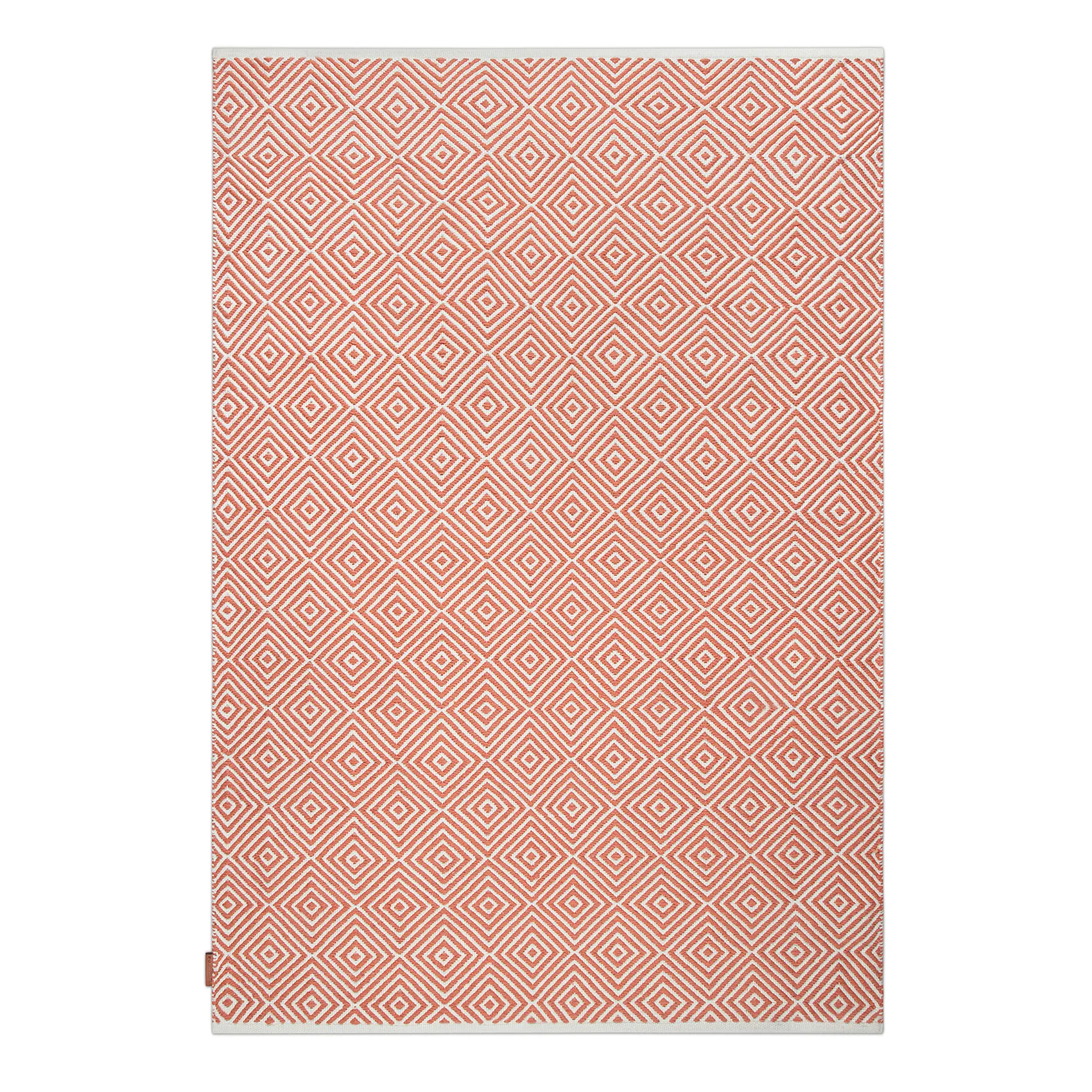 Diamond matta 170x230 cm, Burnt orange Formgatan
